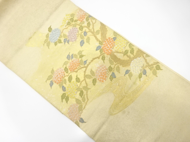 JAPANESE KIMONO / ANTIQUE FUKURO OBI / SILK / STREAM